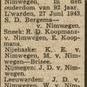 Record image of Aukje Klazes VAN NIMWEGEN (born KINGMA)