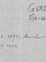 Record image of Frieda Gerstle (geb. Meier)