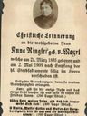 Record image of Anna Ringler (geb. von Mayrl)