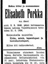 Record image of Eeva Elisabeth Joakimintytär Sassi