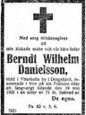 Record image of Bruksarbetarson Berndt Wilhelm Danielsson Sjöblom
