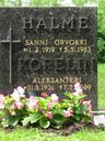 Record image of Sanni Orvokki Nestorintytär Halme
