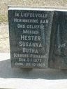 Record image of Hester Susanna Botha, b2c3d7e10f4g8 (born Pienaar)