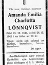 Record image of Amanda Emilia Charlotta Lönnqvist (o.s. Hellman)