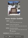 Record image of Anna DeWitt (born Kelder)