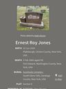 Record image of Ernest Roy Jones