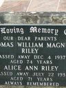 Record image of Alice Ann Ralston Riley (born McClymont)