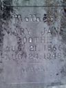 Record image of Mary Jane "Mollie" Boothe (born Brashears)