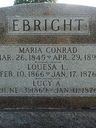 Record image of Maria Ebright (geb. Conrad)