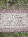 Record image of Edna Arizona (Zona) Payne (born Brown)