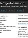 Record image of George E Johansson
