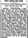 Record image of Marie Moeller (geb. Foerster)
