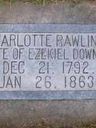 Record image of Charlotte Downs (nascida Rawlins)