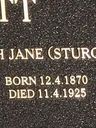 Record image of Sarah Jane Agnes H Marriott (born Sturgess)