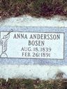Record image of Anna Bosen (born Andersson)