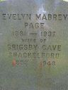 Record image of Evelyn Mabrey Shackelford (born Page)