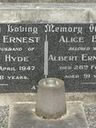 Record image of Alice Bertha Hyde (born Hook)