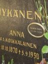 Record image of Anna Juhontytär Nykänen (o.s. Koikkalainen)
