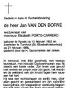 Record image of Joannes Cornelius Adrianus "Jan" van Den Borne