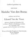 Record image of Maria Anna Albertina "Marieke" Van der Voort (born Van Den Borne)