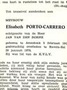 Record image of Maria Elisabeth Petronella "Eliza" Van Den Borne (born Porto Carrero)