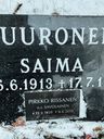 Record image of Saima Savolainen (born Suuronen)
