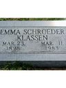 Record image of Emma Esther Klassen (born Schroeder)