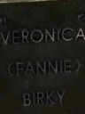 Record image of Veronica (Fannie) Birky (geb. Sutter)