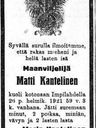 Record image of Matti Samuelinpoika Kantelinen