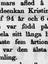 Record image of Eva Christina Abrahamsdotter Bergman (born Abrahamsdotter Bergman)