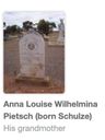 Record image of Anna Louise Wilhelmina Pietsch (born Schulz)