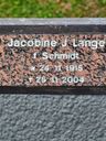 Record image of Jacobine Johanne Lange (geb. Schmidt)