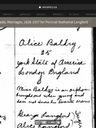 Record image of Alice Jane Andrews (born Baldry)