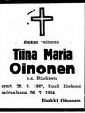 Record image of Tiina Maria Räsänen