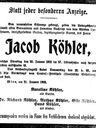 Record image of Jacob Köhler (geboren Karpeles - Köhler (born Karpeles))