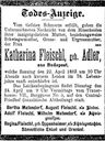 Record image of Katharine (Regine?) Fleischl (geb. Adler)