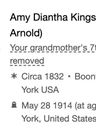 Record image of Amy Diantha Kingsbury, G 7th Cousin (born Arnold)