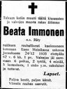 Record image of Beata Juhontytär Saarelainen (o.s. Räty)
