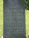 Record image of Hannah Matilda Anderson (born Cheney)