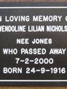 Record image of Gwendoline Lilian Nicholson (born Jones)