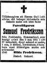 Record image of Samuel Fredrikasson Fredriksson