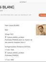 Record image of Henri André BLANC