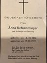 Record image of Anna Amberger (born Schlamminger)