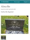 Record image of ALMA PEDER-JOHANSDOTTER BØ (född SØYLAND)
