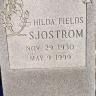 Record image of Hilda Lee Sjostrom (born Fields)