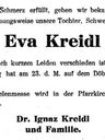 Record image of Eva Kreidl (born Deutsch)