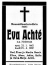 Record image of Eva Timoteusdr Achté (o.s. Hellström)