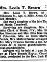 Record image of Leola Brown (born Treadwell)