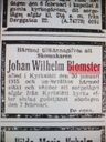 Record image of Johan Wilhelm Blomster