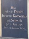 Record image of Johanna Gottschalk (born Schwab)